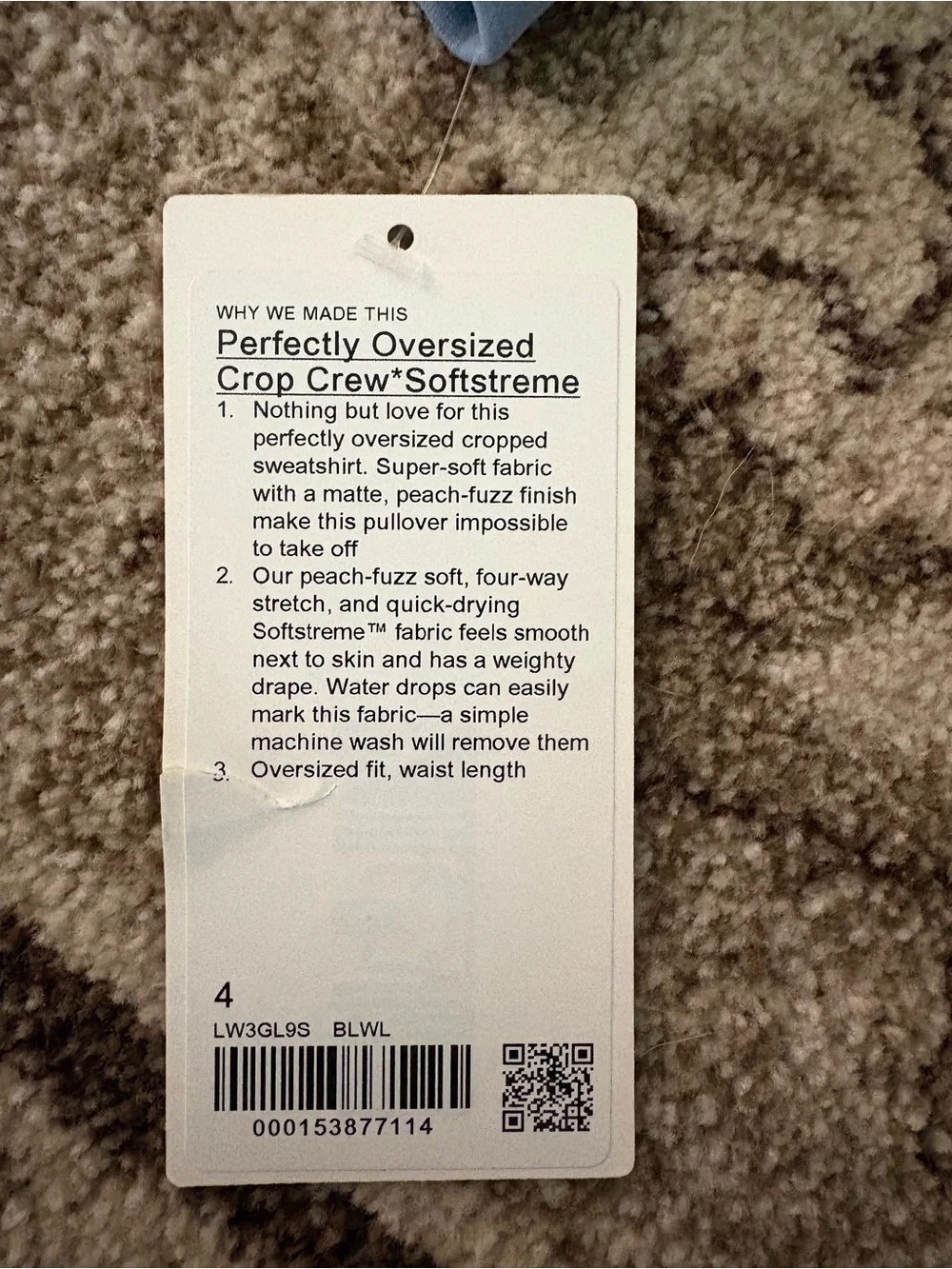 lululemon athletica Cropped Crew Sweatshirt in Dusty Lilac